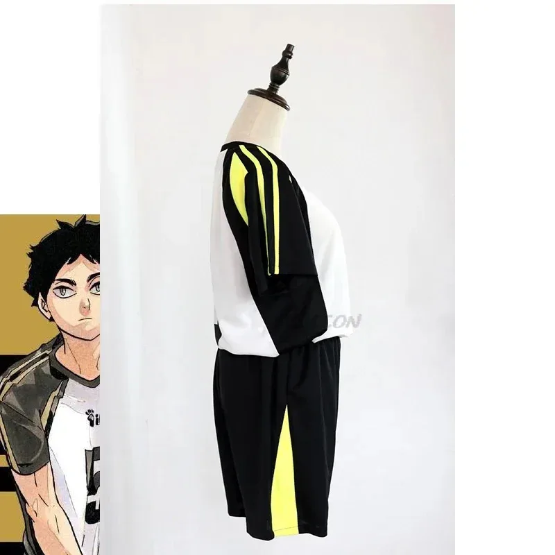 Anime Fukurodani Bokuto Koutarou Mannen 코스프레 Akaashi Keiji 여성 코스프레 의상 유니폼 티셔츠와 바지
