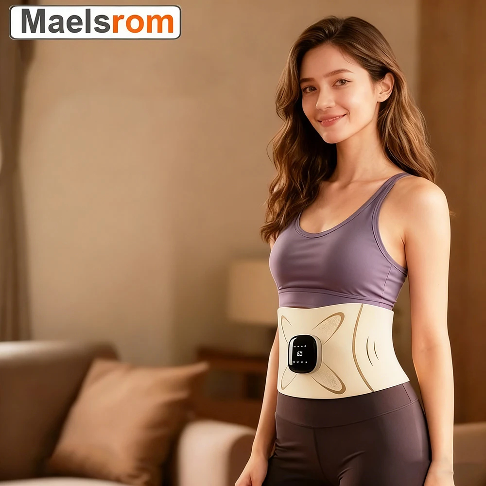 

EMS микротоковый массажный пояс, согревающий пояс для похудения, формирование талии, упражнения для сжигания жира, потливости, пояс с тонером для мышц живота