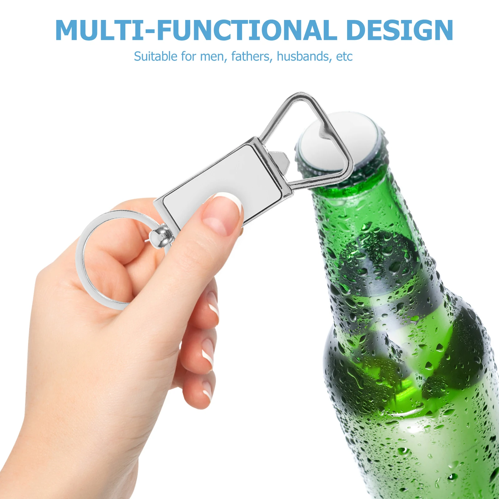 

Flat Stainless Steel Blank Man Portable Flat Beer For Keychain Bottle Opener For Men Men Keychain Bottle Opener