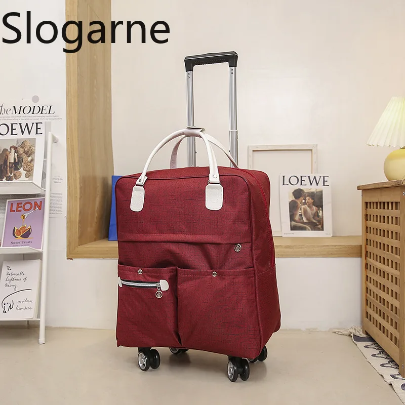 Trolley Travel Bag Universal Wheel Luggage Bag Convenient Boarding Bag Waterproof Travel Duffels Handbag Unisex Rolling Suitcase