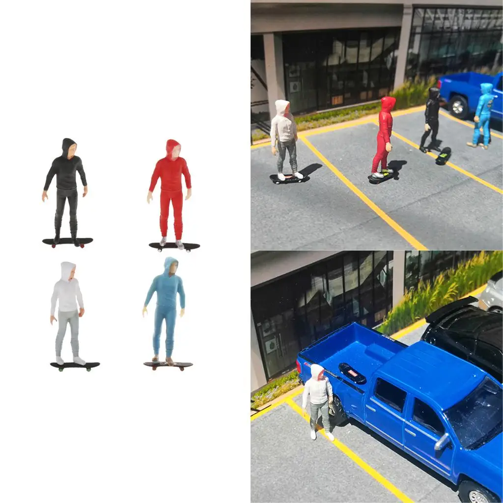 Figurina di azione in miniatura in scala 1:64 Figurina scorrevole dipinta