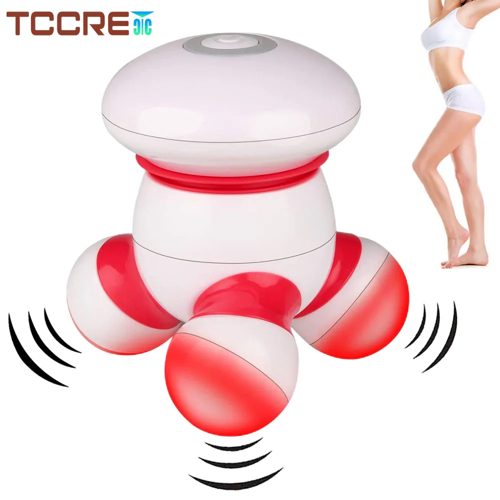 

Mini Portable Handheld Vibrating Massager Body Massager with LED Light for Head Neck Hand Back Arms Legs Pain Release