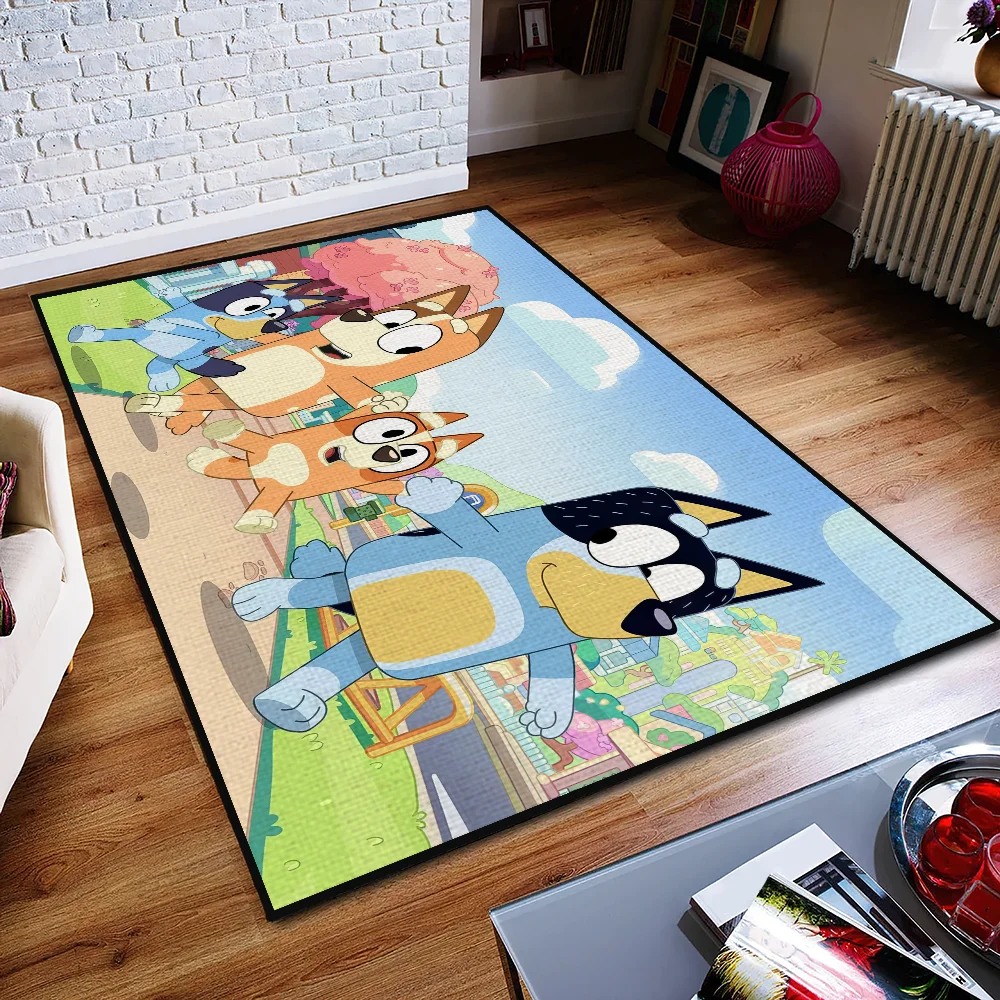 cartoon Door Mat Anti-Slip Kitchen kids Bedroom Handmade cute B-BlueyS Tufted Rug Carpet Living Room Entrance Decoration