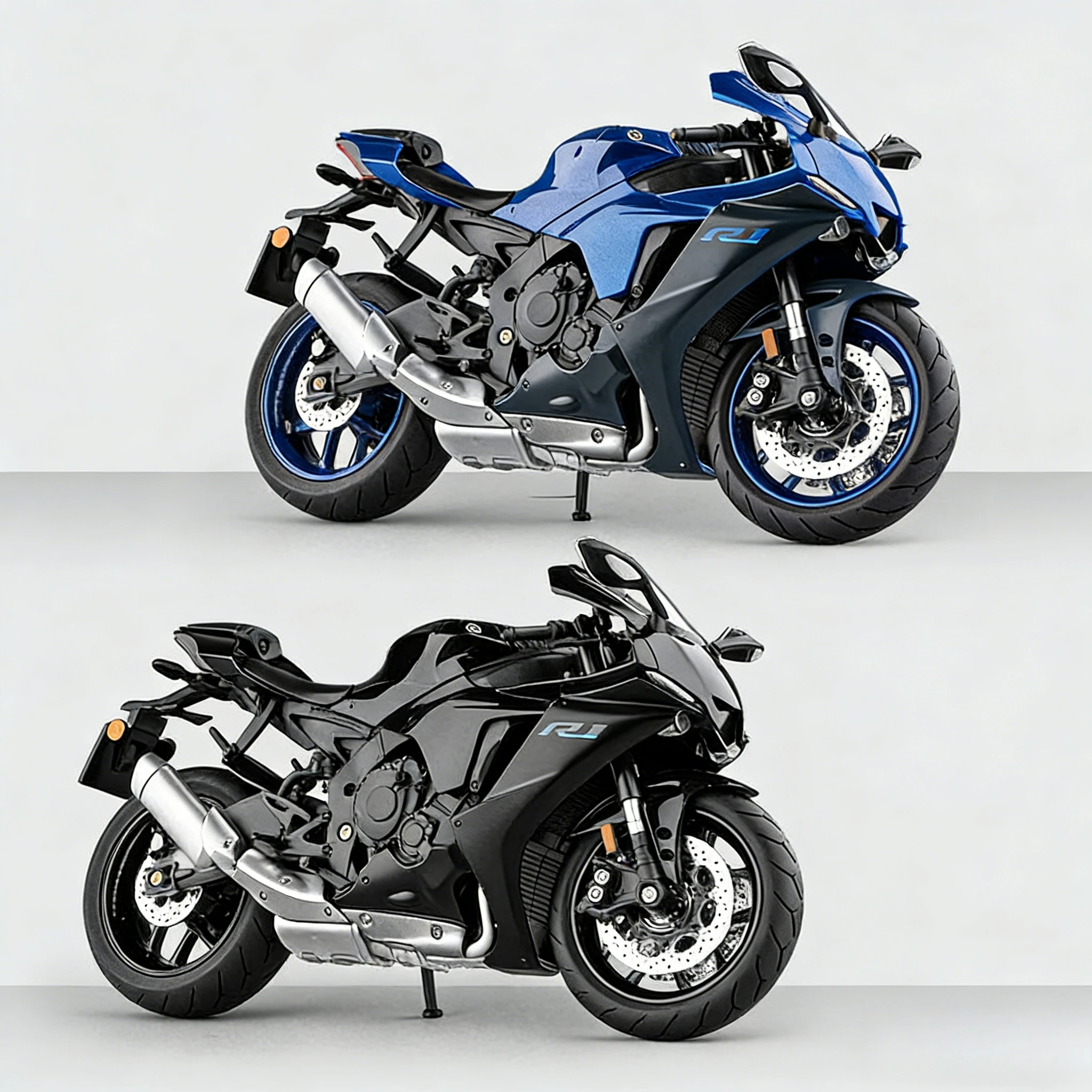 For 1/9 Yamaha YZF-R1M Motorcycle Model Toy Alloy Diecast Simulation Models Motor Cycle Collection Decoration Boys Toys Gifts