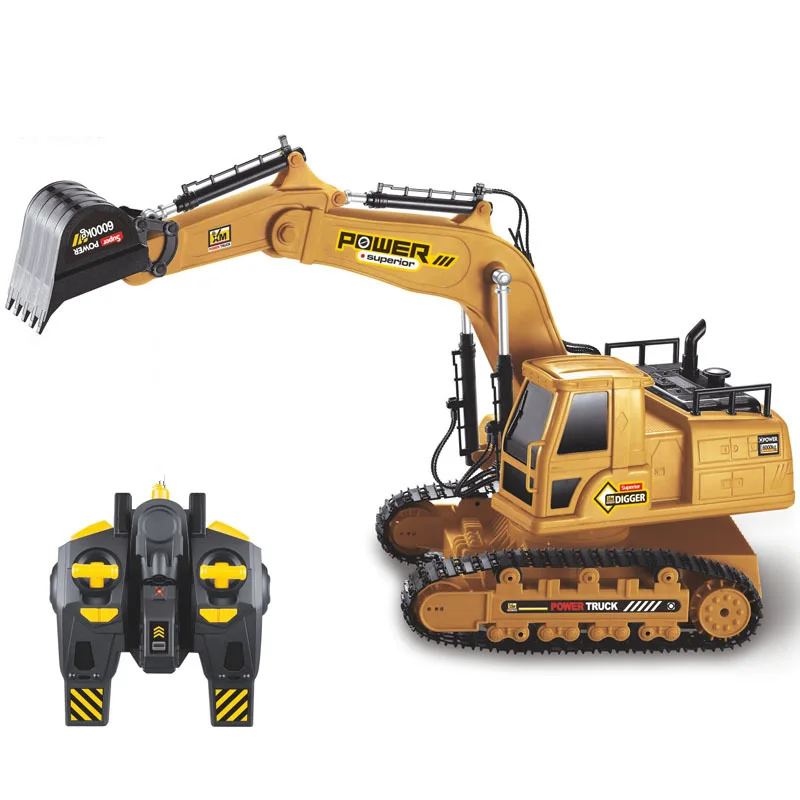 

1/18 RC Truck RC Excavator 2.4G Radio Controlled Car Crawler Tractor Model Engineering Car Digging Soil Sound Toys For Boys