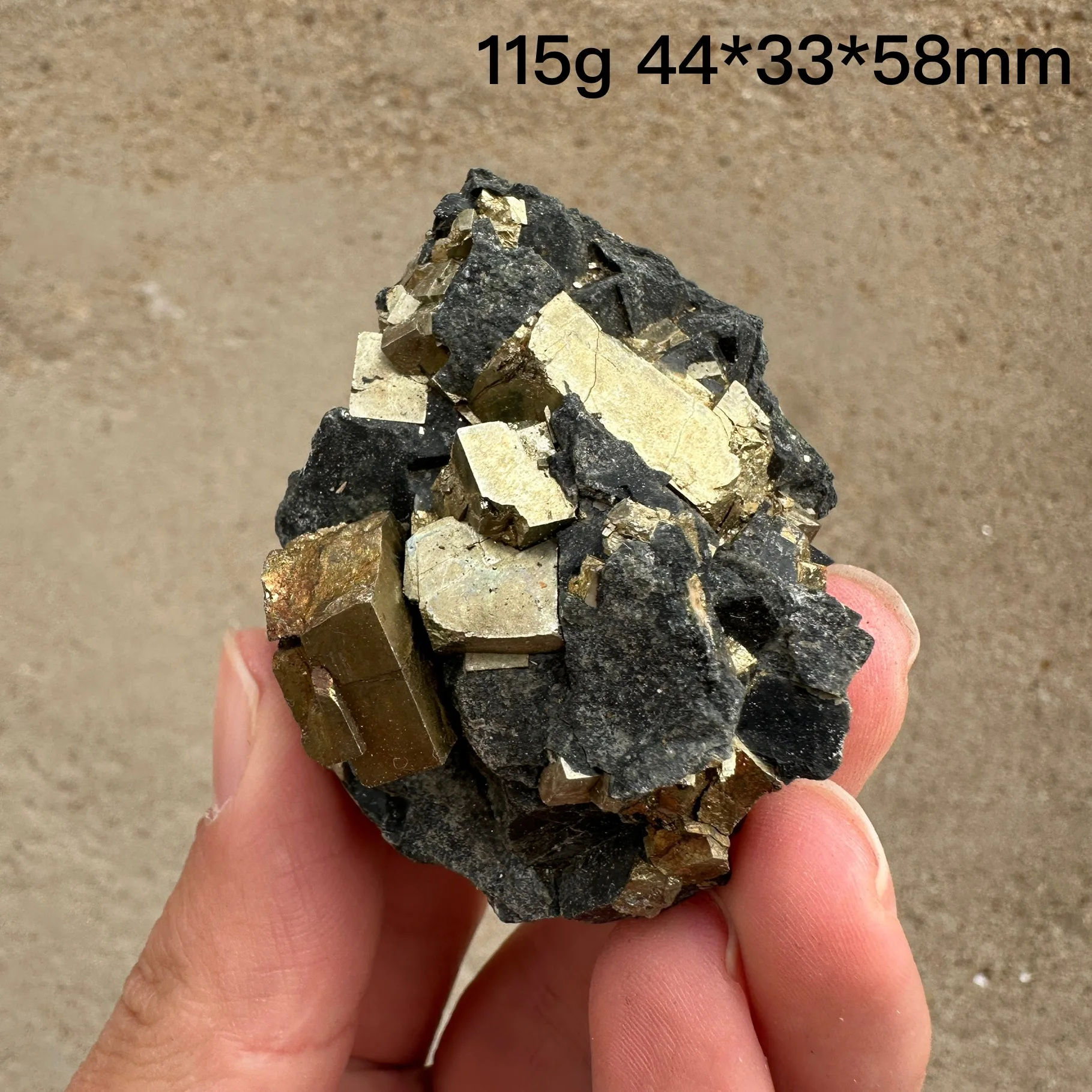 Natural Inner Mongolia Pyrite Mineral Raw Teaching Specimen Collection Healing Stone Home Decor