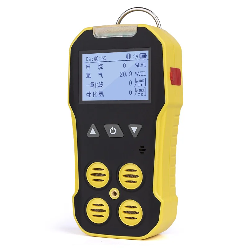 4 in 1 Toxic Harmful Gas Detector Monitor Combustible Oxygen Hydrogen Sulfide Carbon Monoxide for Tunnel Construction Site