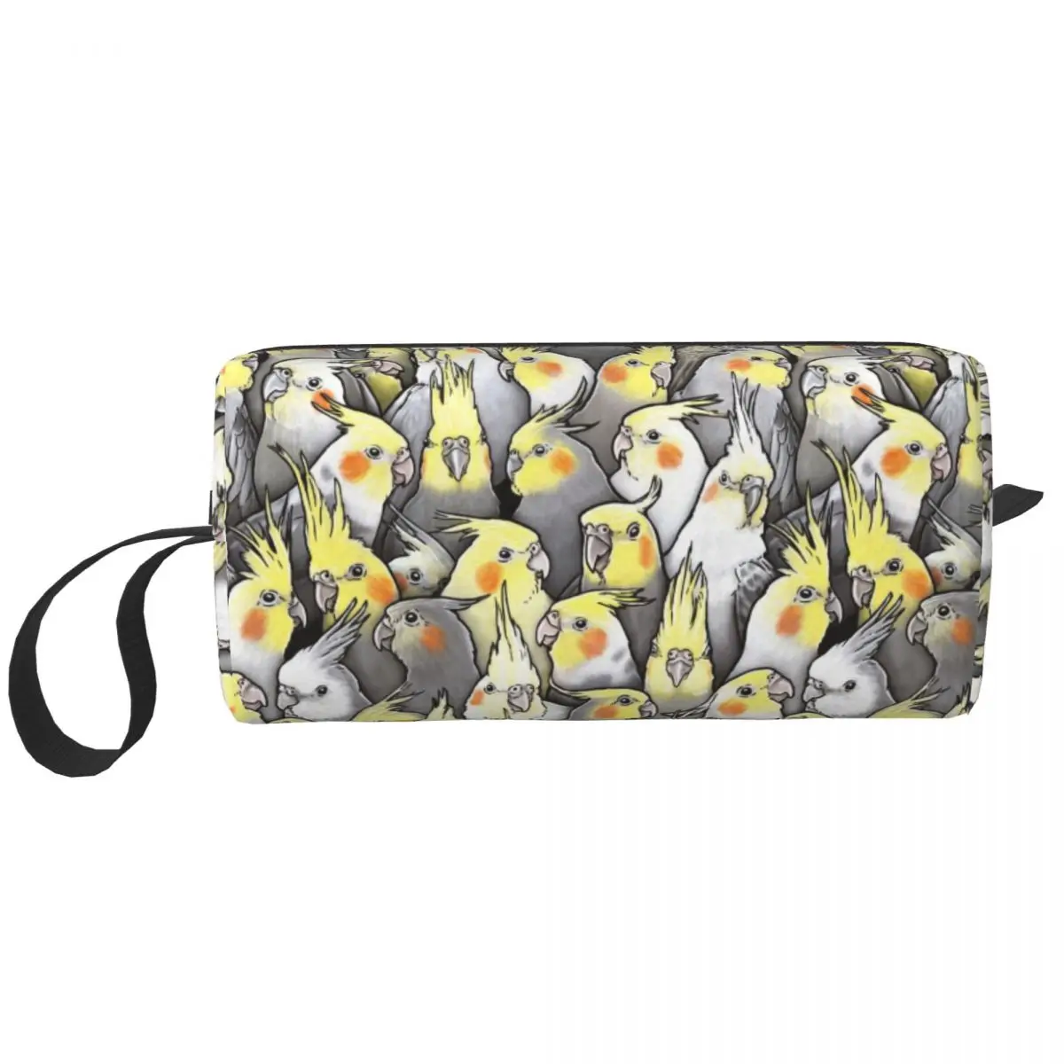 Fashion Funny Cockatiels Galore Travel Toiletry Bag Women Parrot Birds Cosmetic Makeup Bag Beauty Storage Dopp Kit