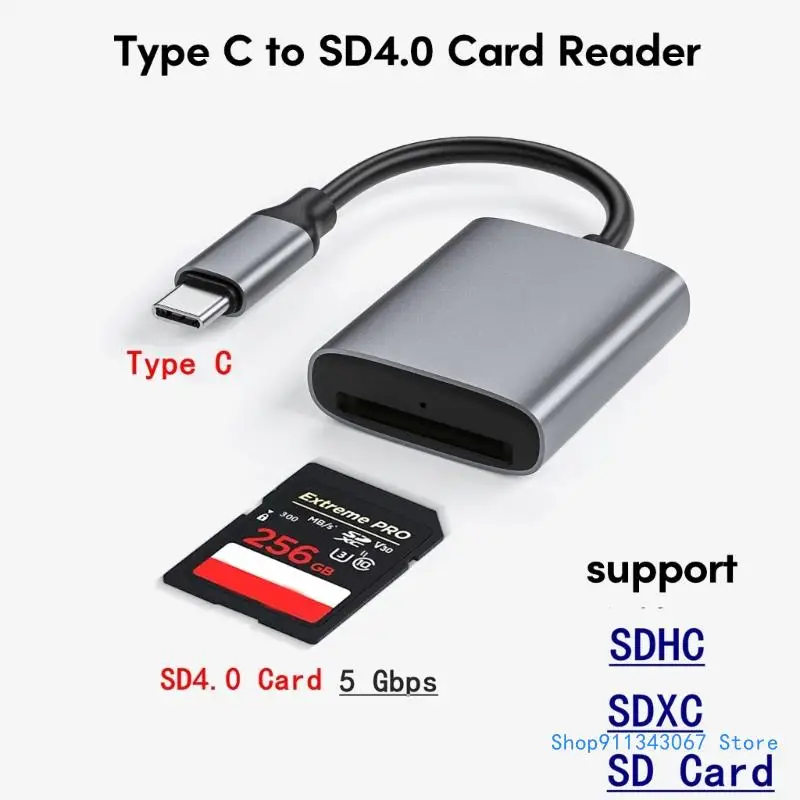 

Aluminum Alloy Type C MS Card Reader Card Adapter for Phones, Tablets, Computers Drop shipping