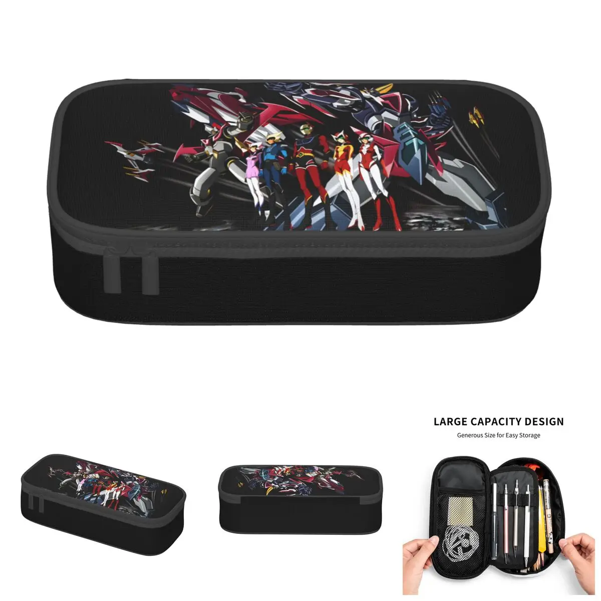 Estojos de Lápis Kawaii Koji Kabuto Duke Fleed Goldorak Grendizer para Meninos e Meninas, Estojo Grande para Lápis, Acessórios Escolares
