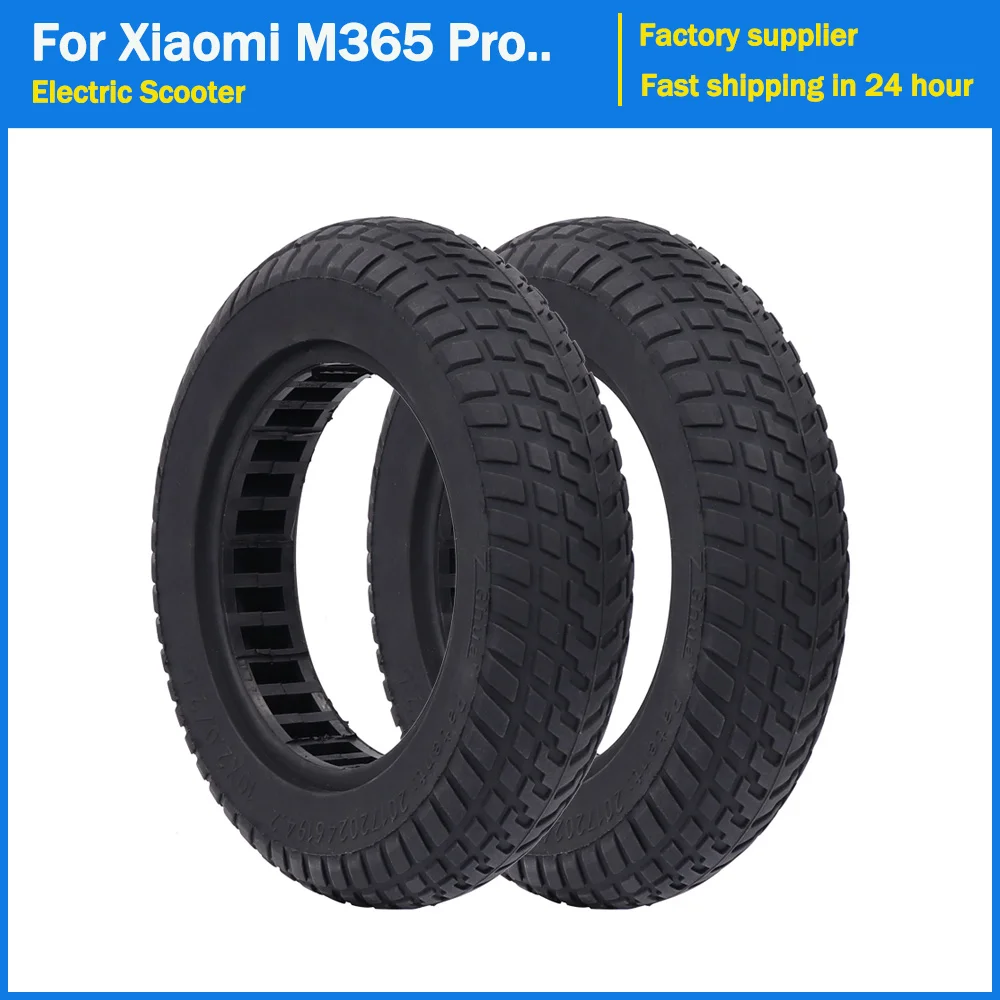 

10inch Durable Rubber Solid Tire for Xiaomi M365/Pro/Pro 2/ Electric Scooter Modified Tire Shock-absorbing Explosion-proof Tyre