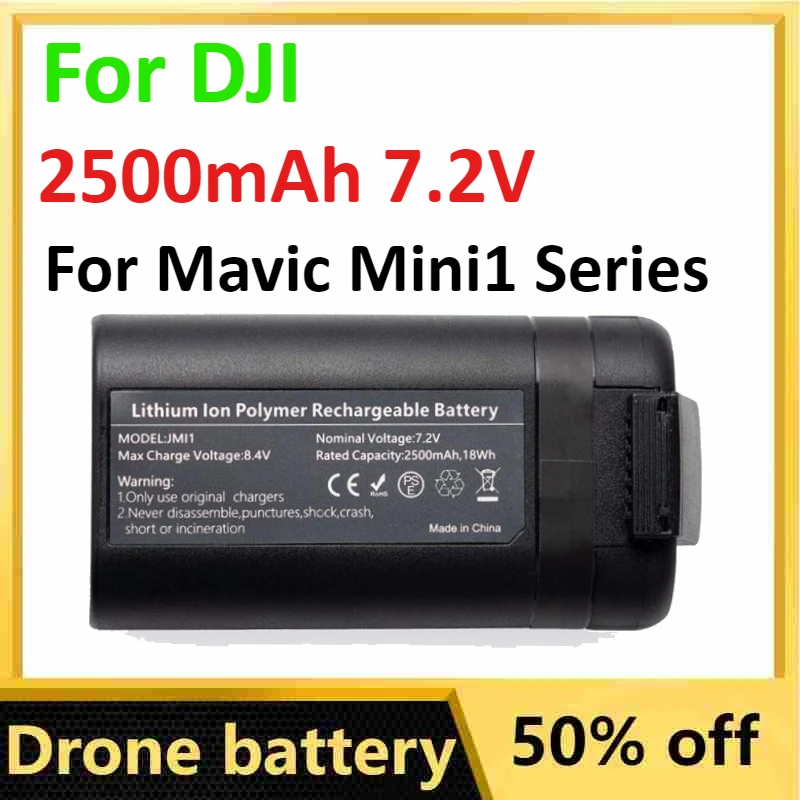 

Drone Battery for DJI Mavic Mini1 Series Intelligent Flight Accessories Capacity 2500mAh Flight Time 30 Minutes