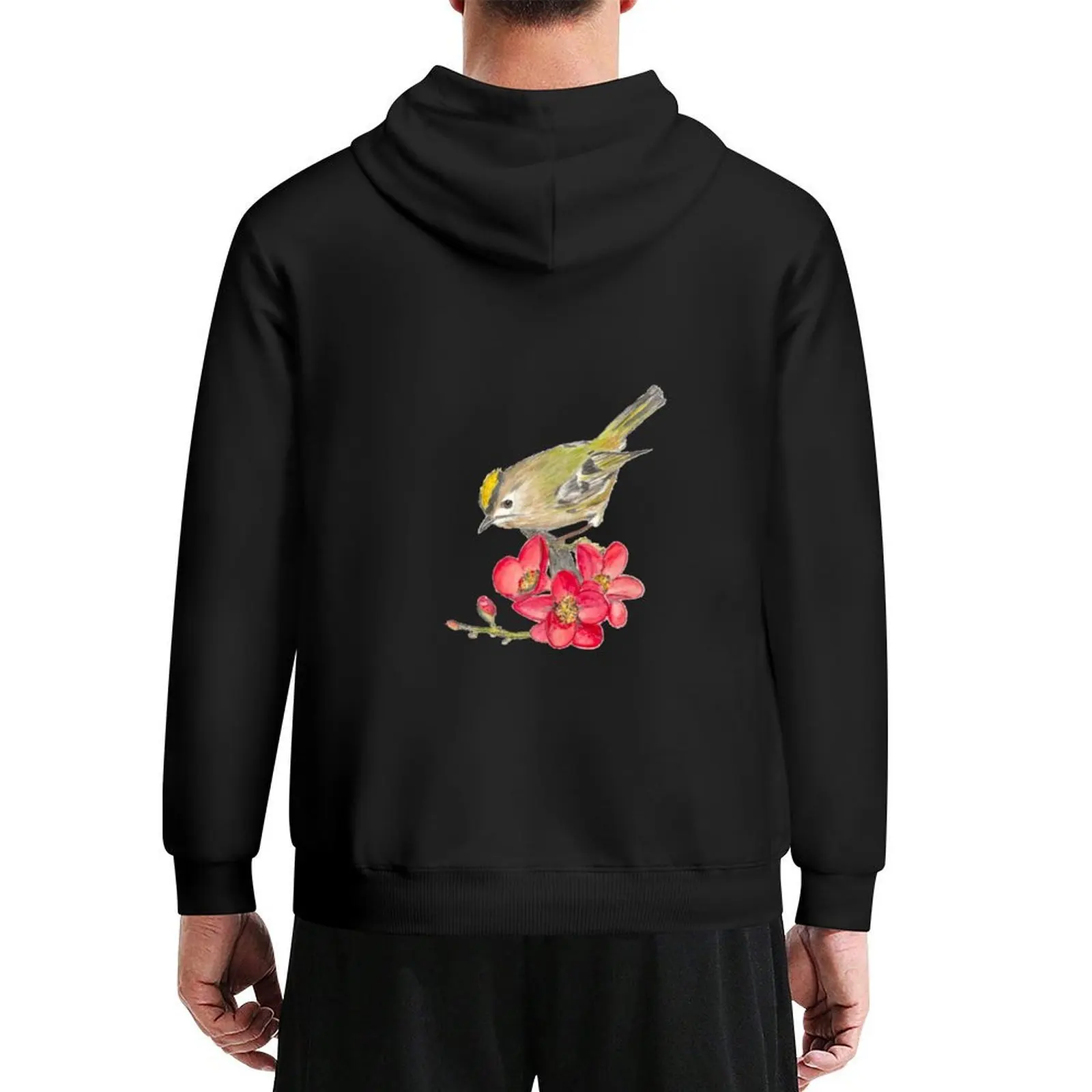 

Goldcrest (watercolour) Hoodie autumn jacket men men's winter sweater korean clothes blouse anime hoodie