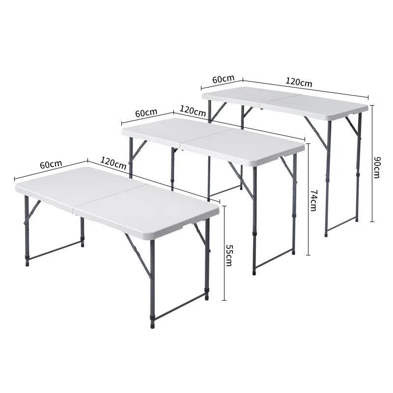 Outdoor Folding Table Portable Long Dining Table Self-drive Picnic Family Dinner Folding Table Plastic Camping Table New