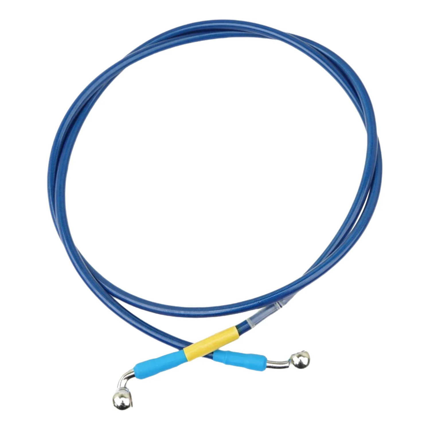 Blue 400mm-2200mm Brake Hose Hydraulic DOT Line Cable 10mm 28°-90° Banjo for Suzuki Kawasaki Yamaha Pipe Line Braided oil hose