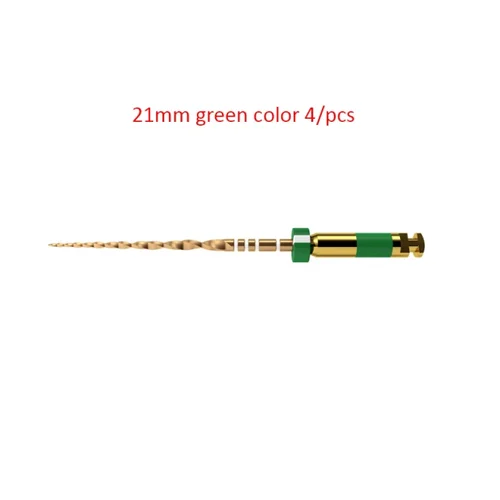 Imagen 2 del producto 4 uds/1pk cónico de onda Dental uno limas rotativas doradas tratamiento de conducto radicular Endo instrumento de odontología limas Endo alternativas dentales