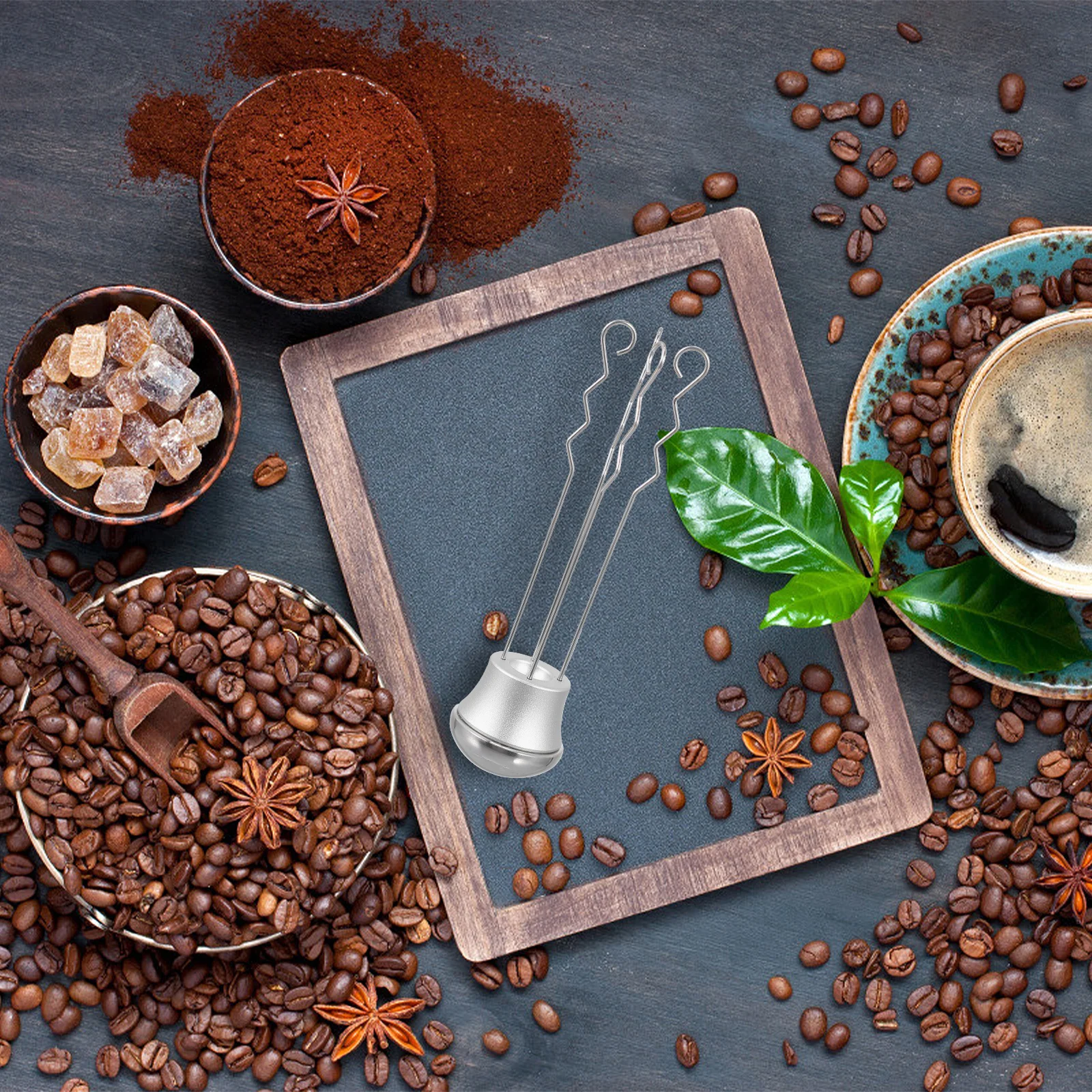 

Stainless Steel Coffee Powder Stirrer Espresso Distribution Tool for Home Cafe Kitchen Use Coffee Stirrer