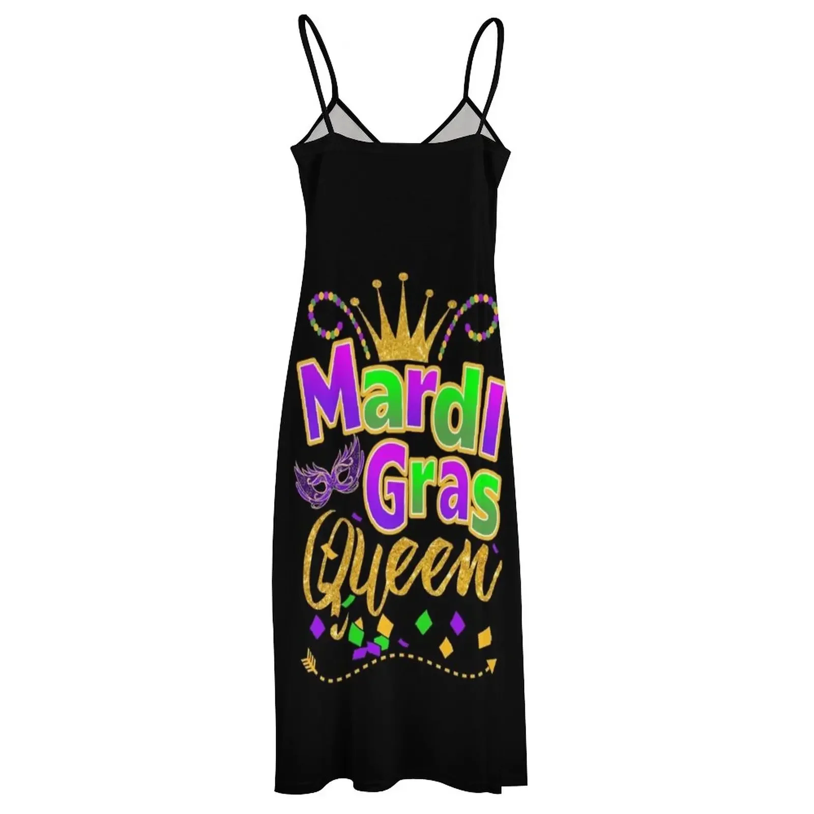 Mardi Gras Queen Crown Festival carnavales camiseta, regalo y accesorios, disfraces de La Reina del Mardi Gras, Sexy vestido sin mangas para mujer