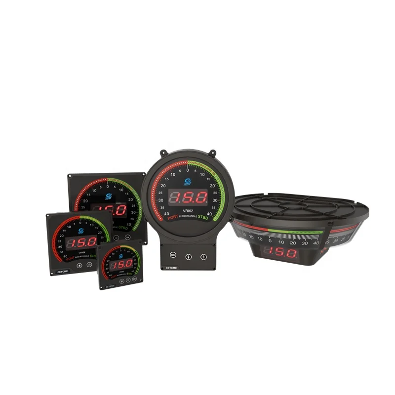 Ship Rudder Angle Indicator System Marine Electronics Maritime Boat Navigation Communication IMO CCS THREE FACE Indicator VRI61