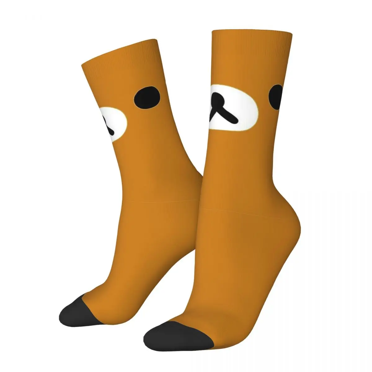 

Happy Funny Male Men Socks Harajuku Rilakkuma Face Sock Polyester Sport Women's Socks Spring Summer Autumn Winter