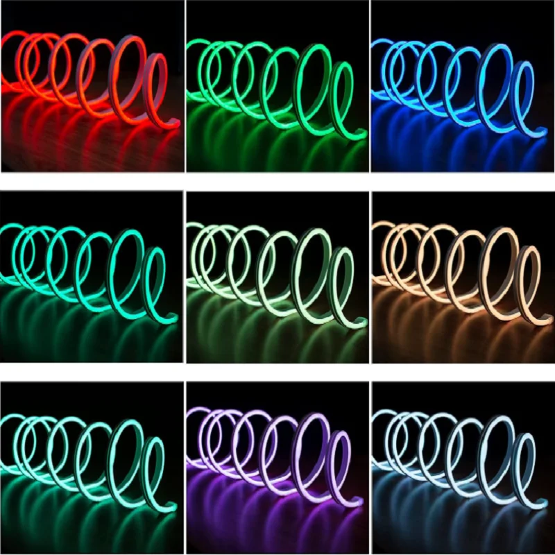 Tuya US Plug Smart Life Neon Strip Light RGB Flexible Led Neon Tape Light for Home Party Decor DIY Work with Alexa Google Home