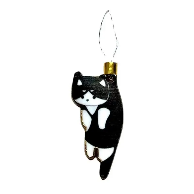 Punto de cruz gato lindo gato Manual accesorios de costura magnéticos herramientas enhebrador de agujas costura gato enhebrador de agujas