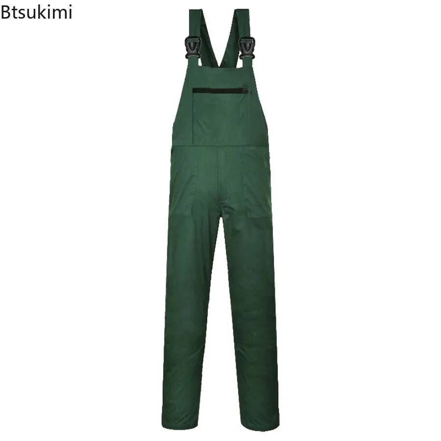 2025 New Multi Pocket Workwear Men's Wear-resistant Daily Maintenance Repair Protection Jumpsuit Loose Casual One-Piece Overalls