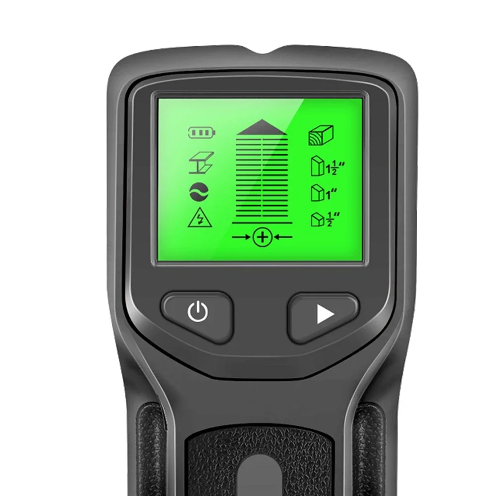 مكتشف مسمار كاشف الحائط ، عرض الإضاءة الخلفية ، ماسح الحائط ، مركز الحافة ، الخشب ، المعادن ، التيار المتردد ، كشف الأسلاك الحية ، 5 في 1