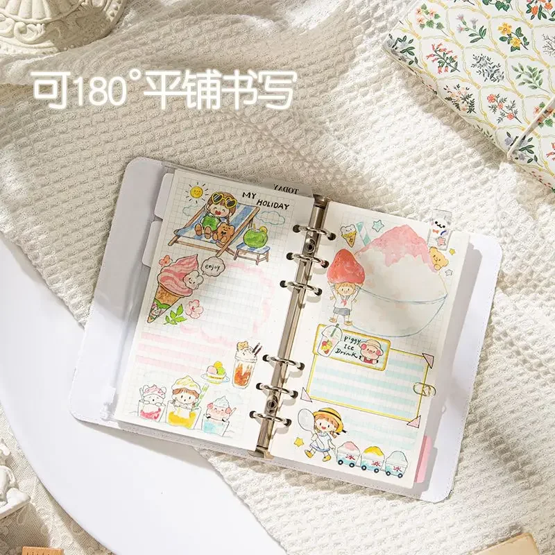 A5 A6 Binder Notebooks Korean Stationery Journal Binder Agenda Diary Notebooks and Journals Office Accessories