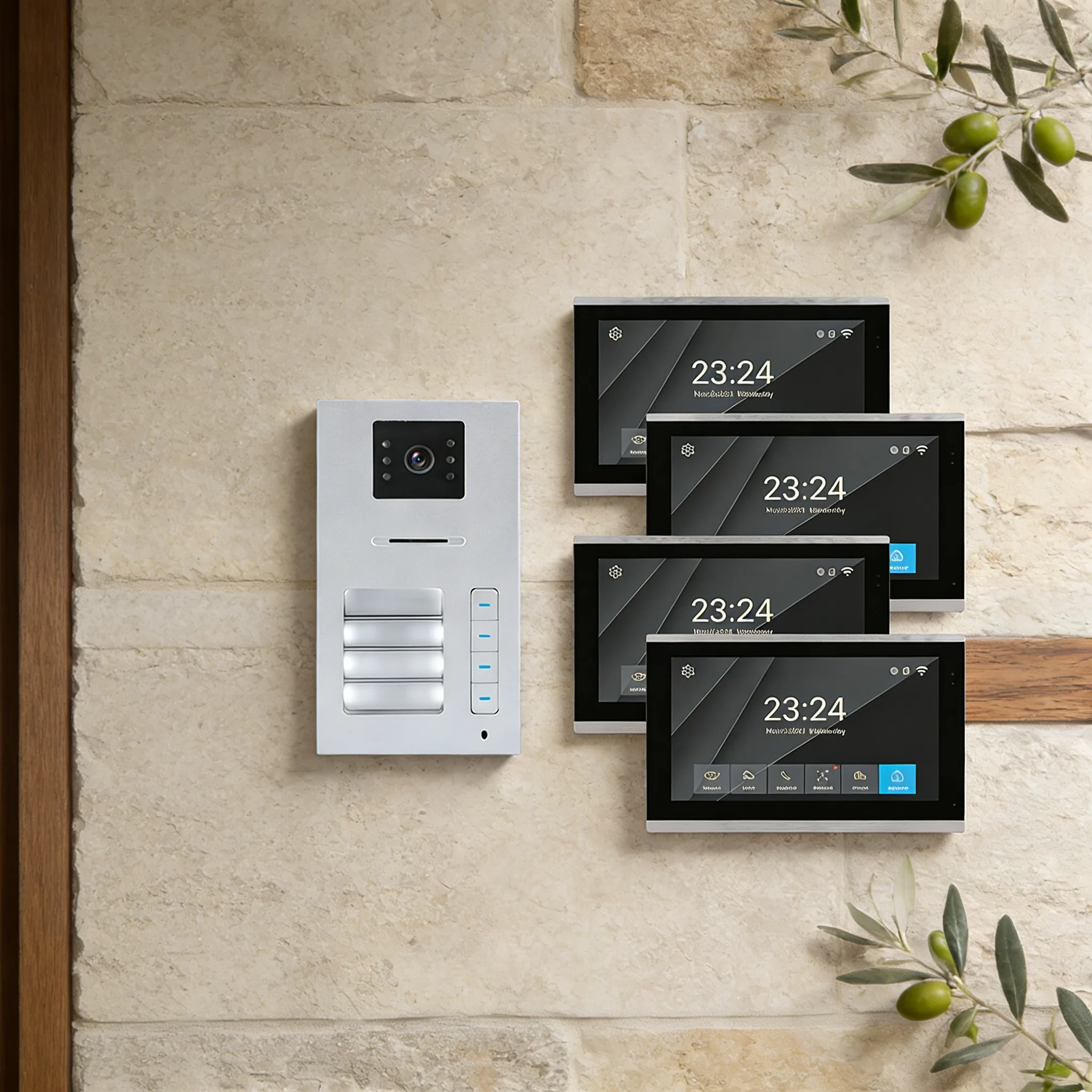

Crystal clear high-resolution video quality intelligent wireless intercom building management system