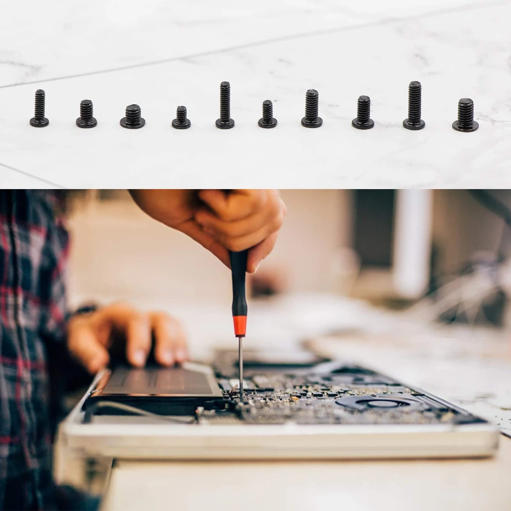 680 قطعة M2 M2.5 M3 مسامير الكمبيوتر المحمول مسامير الأسود الزنك مطلي الصليب سم مسامير للوحة الأم SSD HDD مروحة الكمبيوتر إصلاح الكمبيوتر المحمول