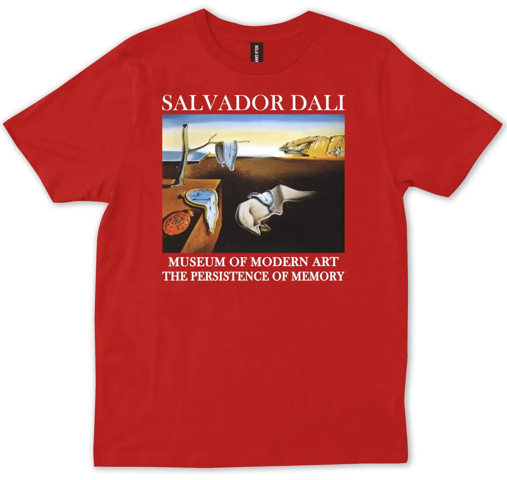 Salvador Dali The Persistence of Memory Painting Print Gift for Artist T-shirt Men Women Clothes Oversized Cotton Tees