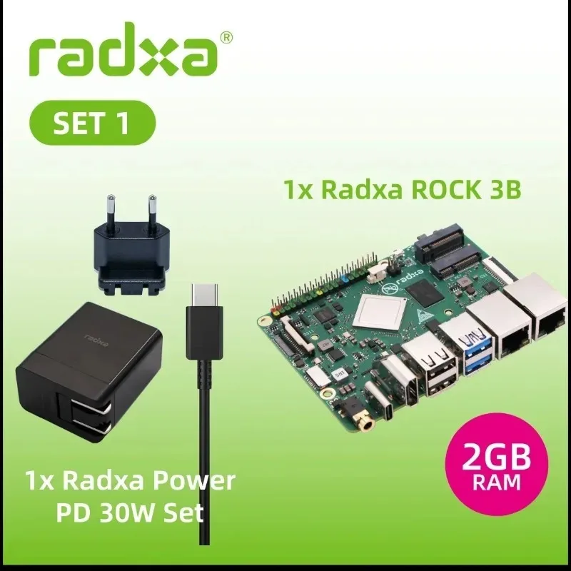 Radxa ROCK 3B RK3568J 4-Core CPU SBC, Industrial Grade, HDM 4-Core CPU SBC with 4K Outputs development board