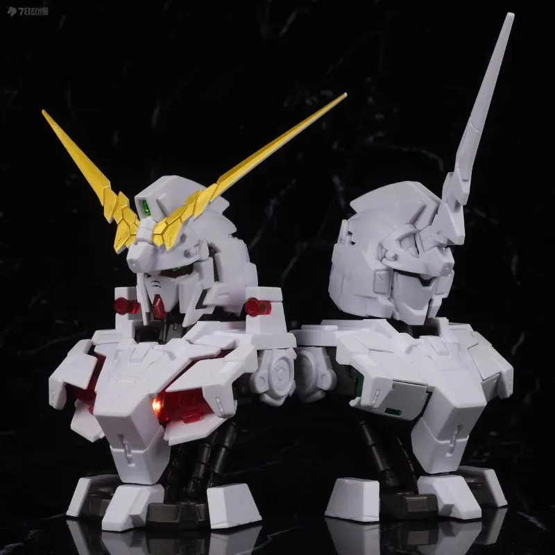 BANDAI PREMIUM Gacha Mobile Suit Gundam MS Mechanical Bust DX Unicorn Gundam 12cm Random One Blind Box Surprise Toys