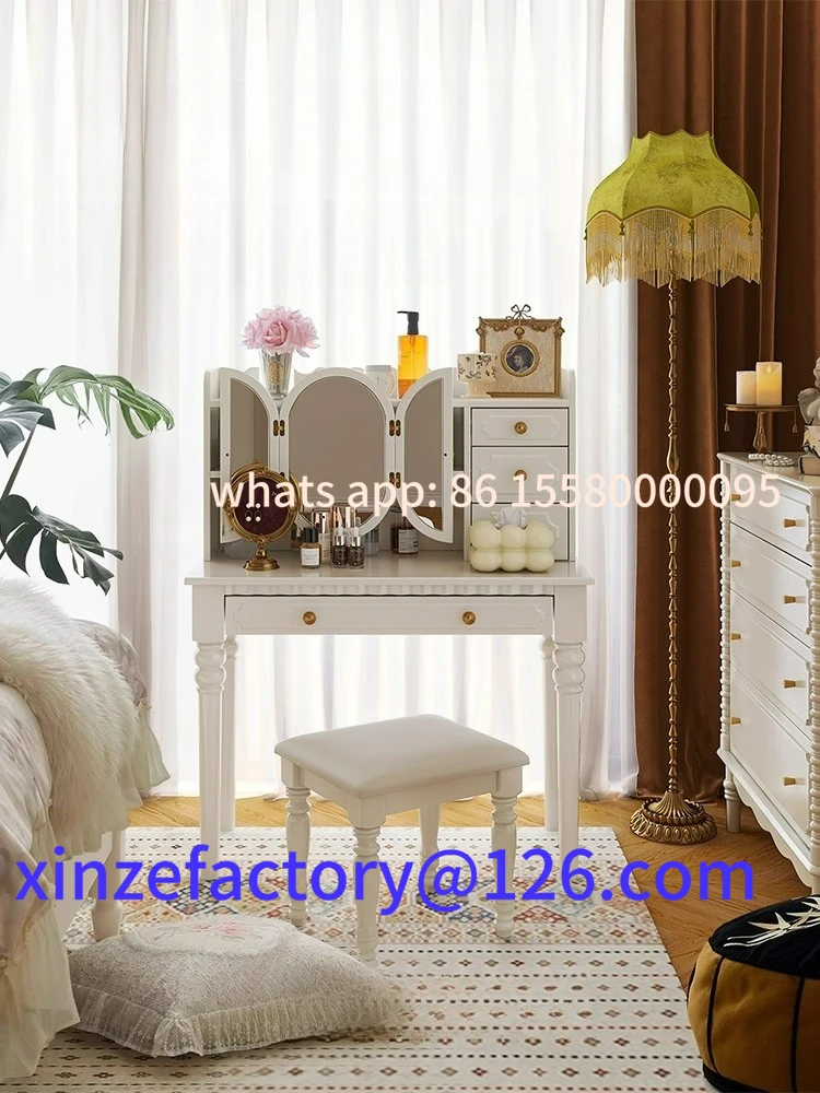 

Customizable French Vintage Solid Wood Dresser Medieval