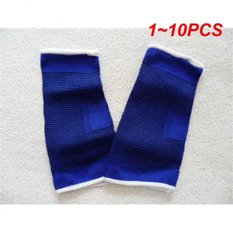 1~10PCS Knitted Elbow Protector Blue Excellent Flexibility Compression Effect Comfortable To Wear Promote Blood Circulation