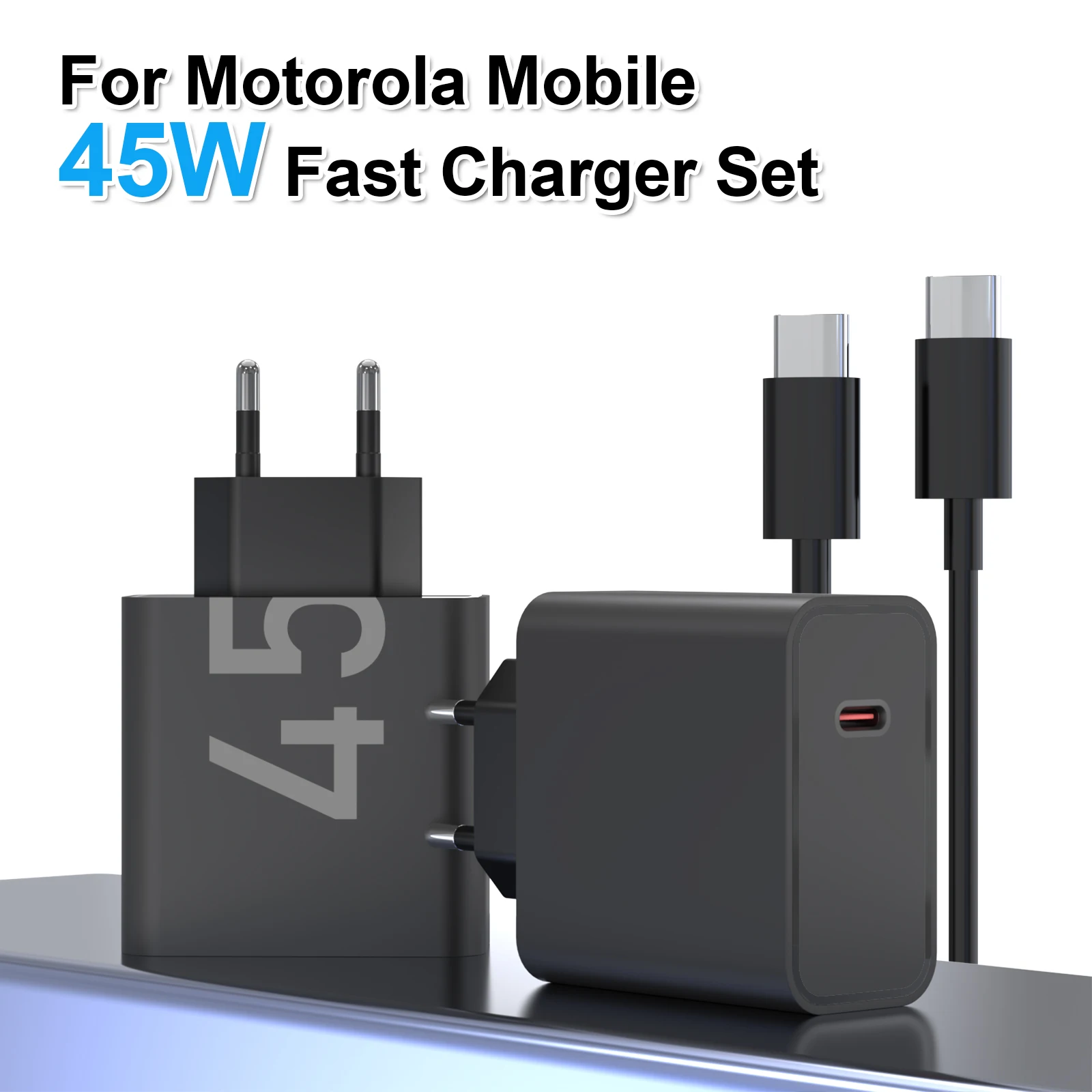 45W USB C Charger Fast Charging with Cable for Motorola Edge