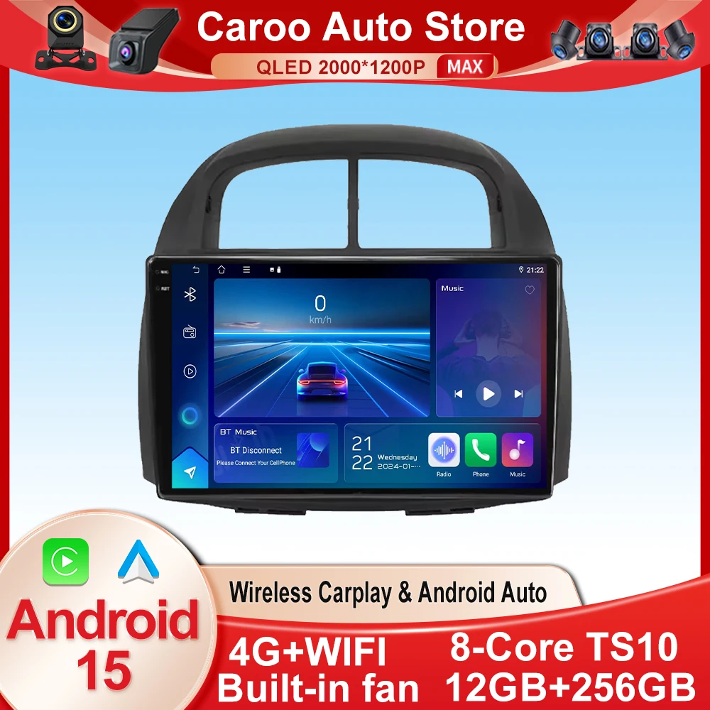 

Android 15 Auto radio Stereo For Toyota Passo Daihatsu Boon Sirion Subaru Justy Perodua Myvi Car Multimedia player Stereo GPS BT