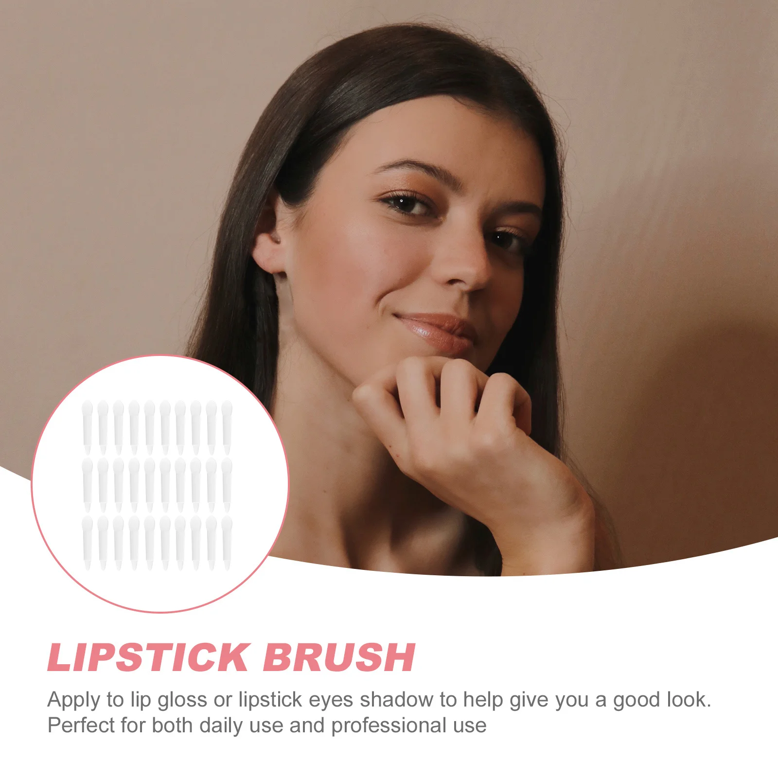 Conjunto de pincéis labiais de silicone, 30 peças, cabeças finas e suaves para aplicação uniforme de cores gordas, brilho labial, bálsamo, kit de ferramentas de sombra