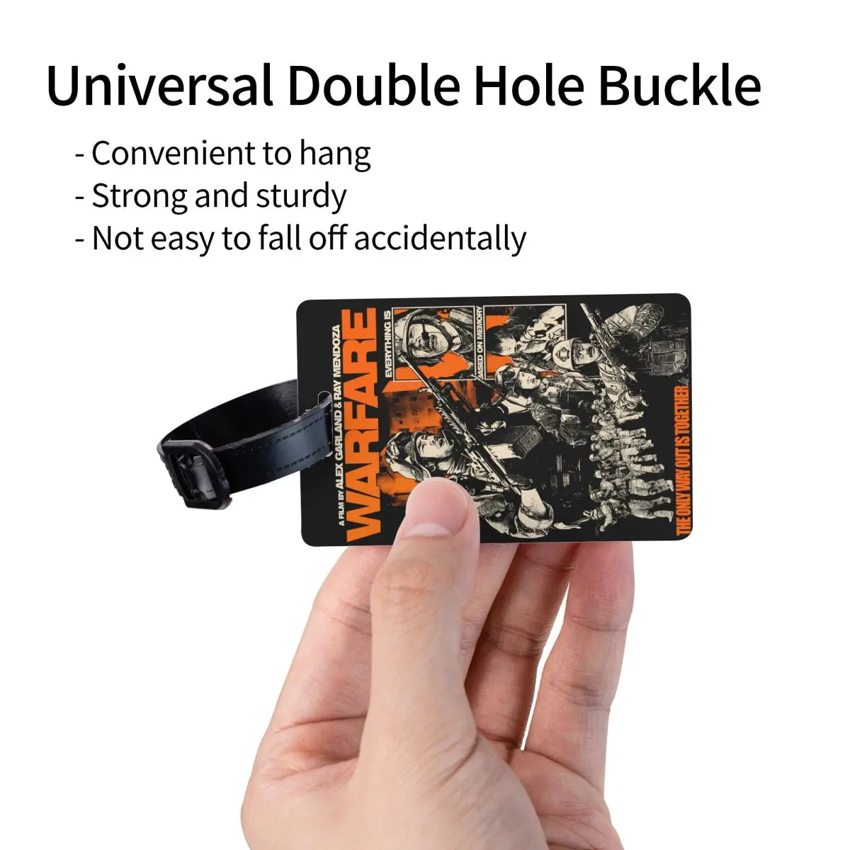 بطاقة الأمتعة لفيلم Warfare (2025) لملصق تعريف غطاء الخصوصية لحقائب السفر