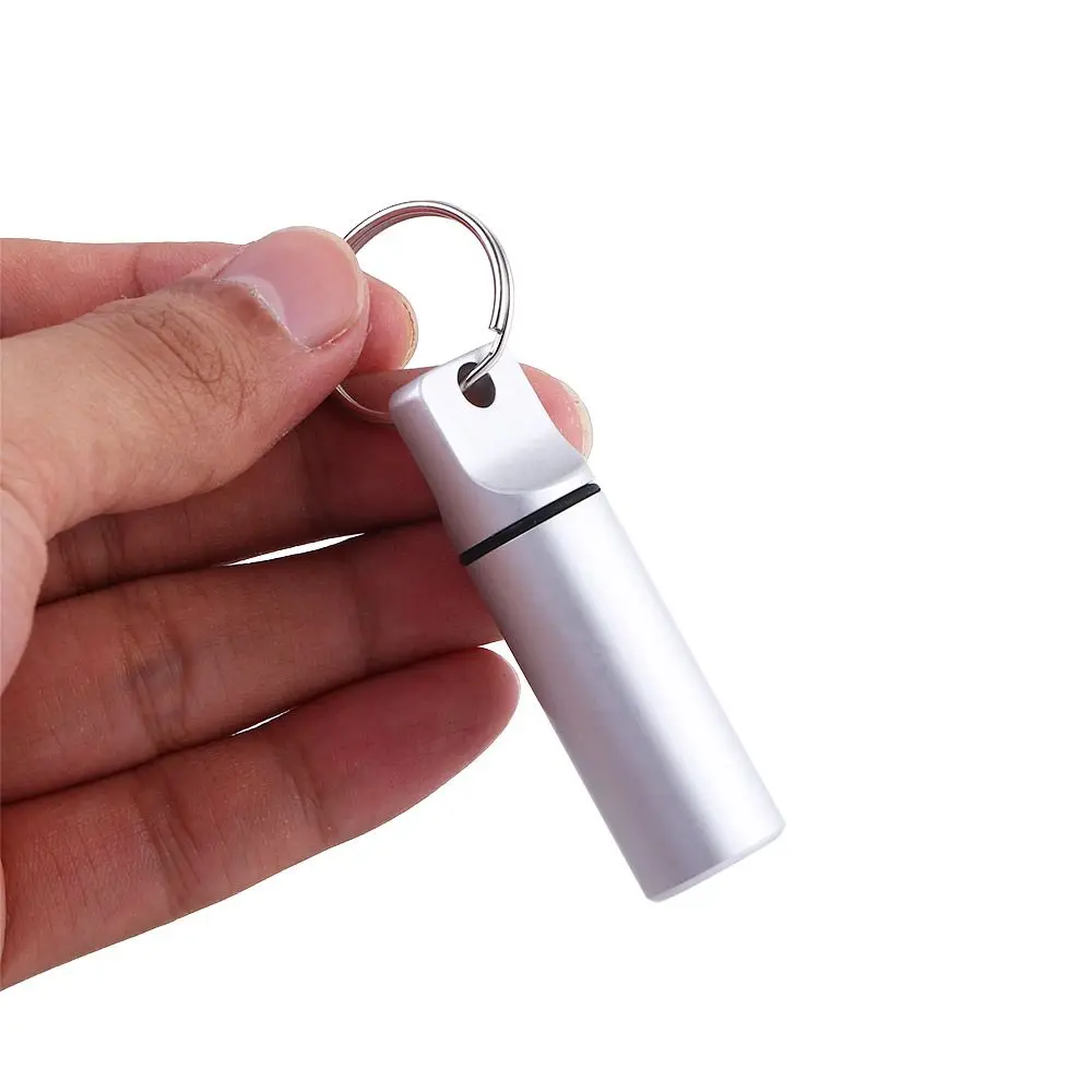 Waterproof Metal Medicine Organizers Multifunctional Aluminum Earplugs Box High Quality Pill Storage Case Keychain