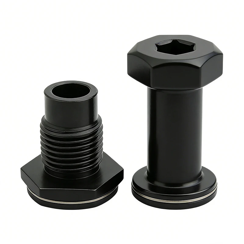

High Precision Aluminum Stainless Steel CNC Machining Parts Black Anodized Aluminum CNC Machined Fastener Assembly