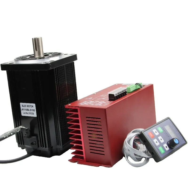 310V 2.07kw 3000RPM Brushless DC Motor with Speed Controller Long Life Brushless DC Motor Kit