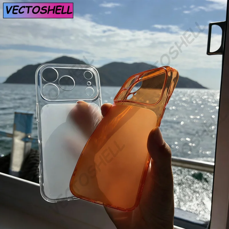 

Original Soft Silicone TPU Thin Case for iPhone 17 16 15 14 13 12 11 Pro Max Transparent Matte Back Shockproof Official Cover