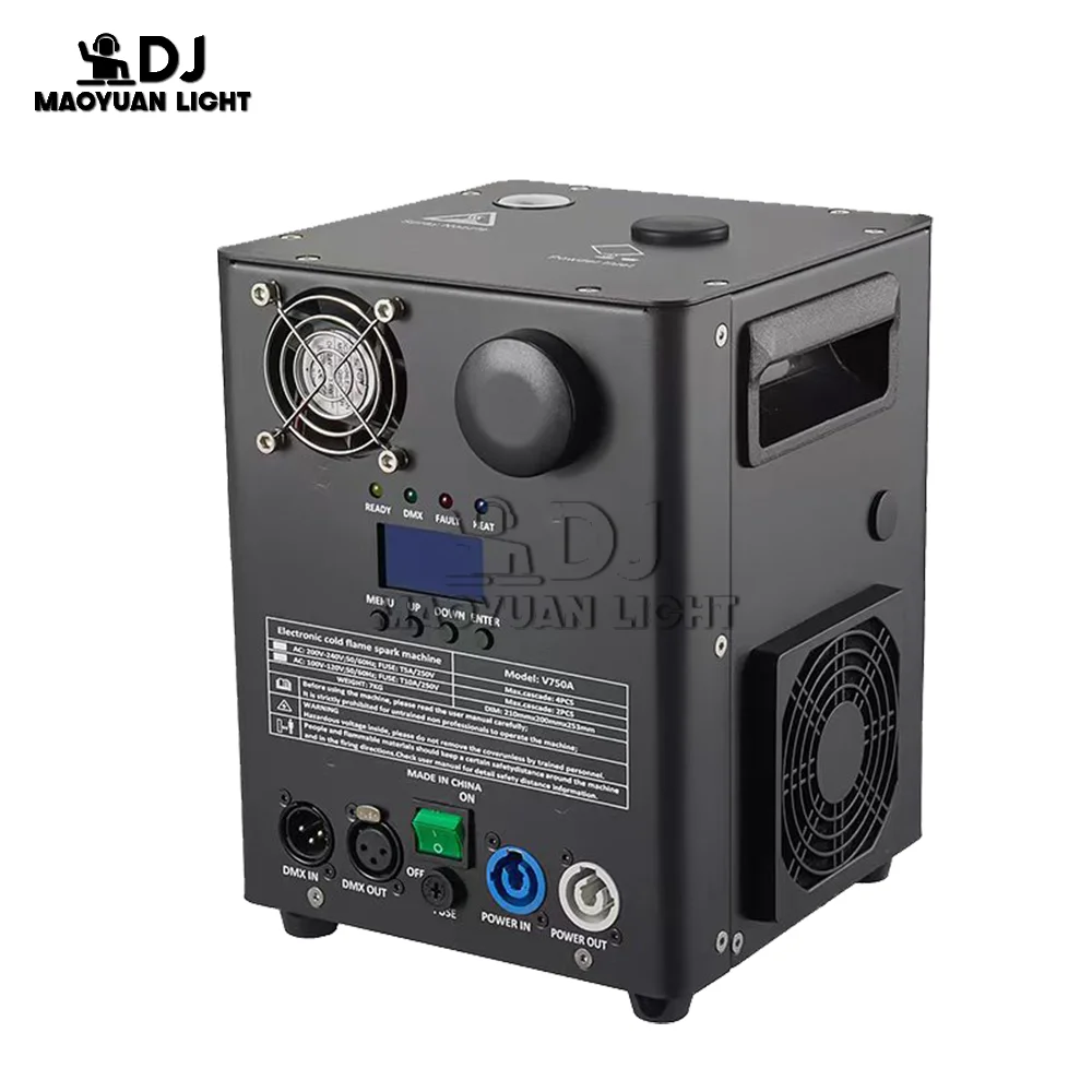 جديد 750 واط المرحلة الإلكترونية Clod لهب آلة الرش العلوي DMX التحكم ل DJ ديسكو حفل زفاف الاحتفال آلة شرارة الباردة #4