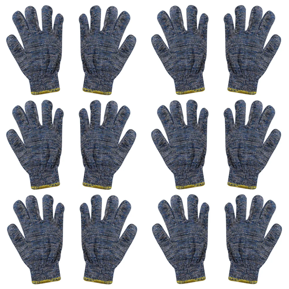 

12Pairs Non-Slip Heavy Duty Garden Work Gloves Flexible Breathable Gloves for Landscaping DIY Outdoor Use Non-Slip Gloves,