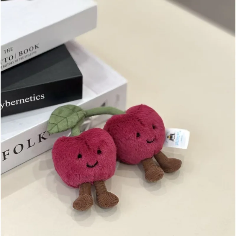 Venta caliente Jelly Fun cereza llavero colgante accesorios muñeca colgante para niñas y mujeres regalos de Festival regalos de cumpleaños