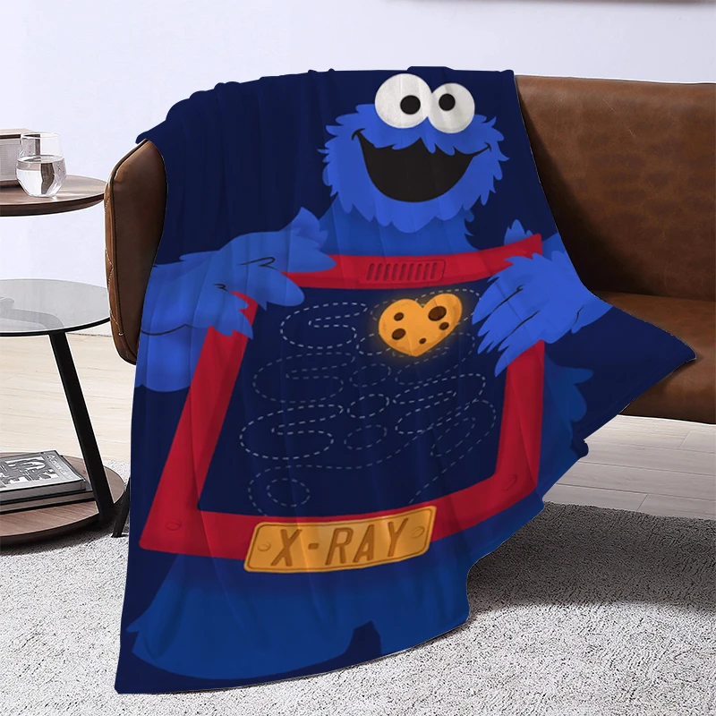 Cartoon C-Cookie Cute Monsters Blanket Sofa Blankets for Bed Furry Winter Bedspread the Knee Warm Baby & Throws Bedspreads Thick