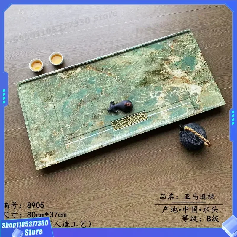 Wujinshi Natural Stone Tea Tray Retro Handmade New Chinese Style Simple Luxury Home Decor Gift for Tea Ceremony Enthusiasts