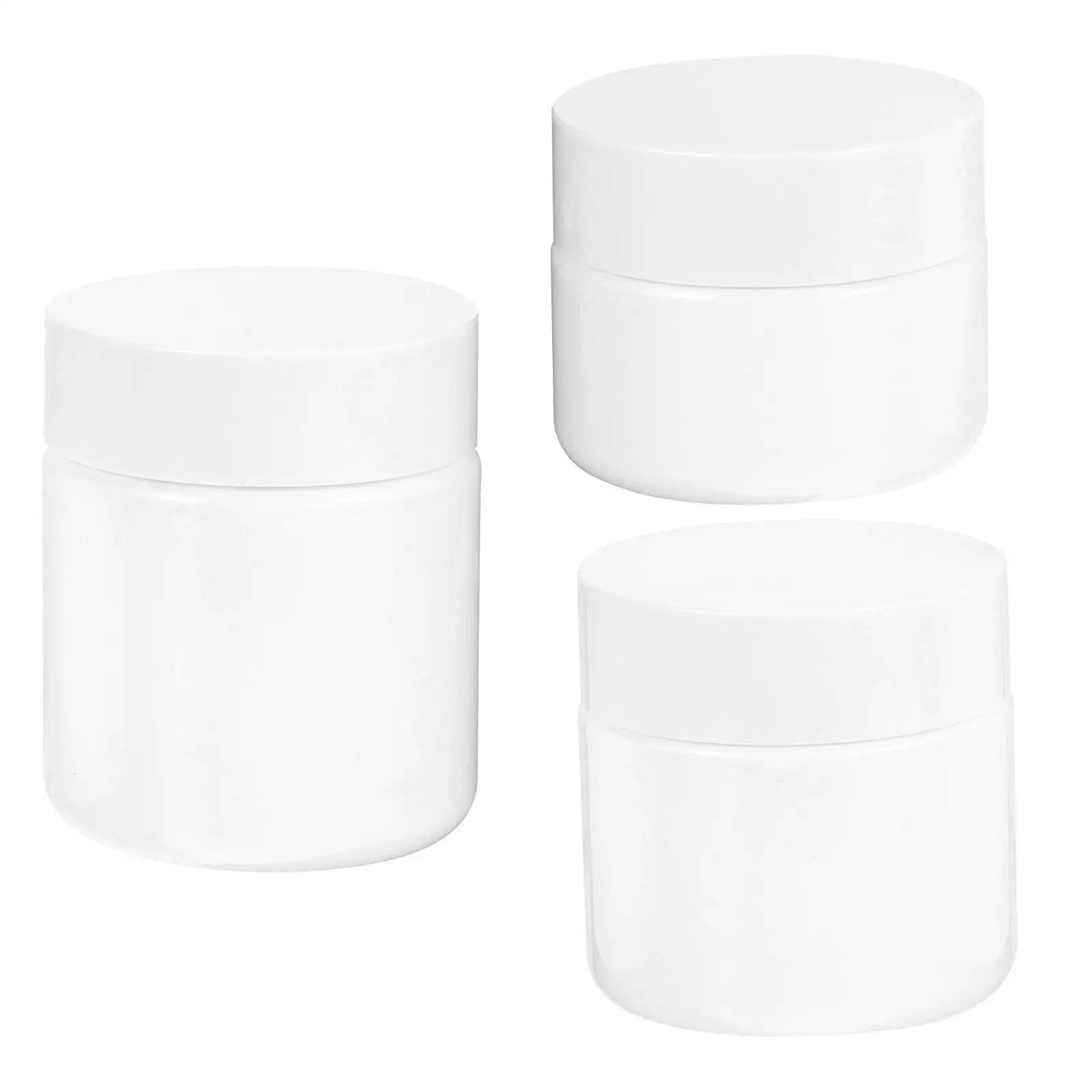 

3 Pcs Jars Empty Containers for Creams Lotions High Grade Material Reusable Practical Skin Care Packaging